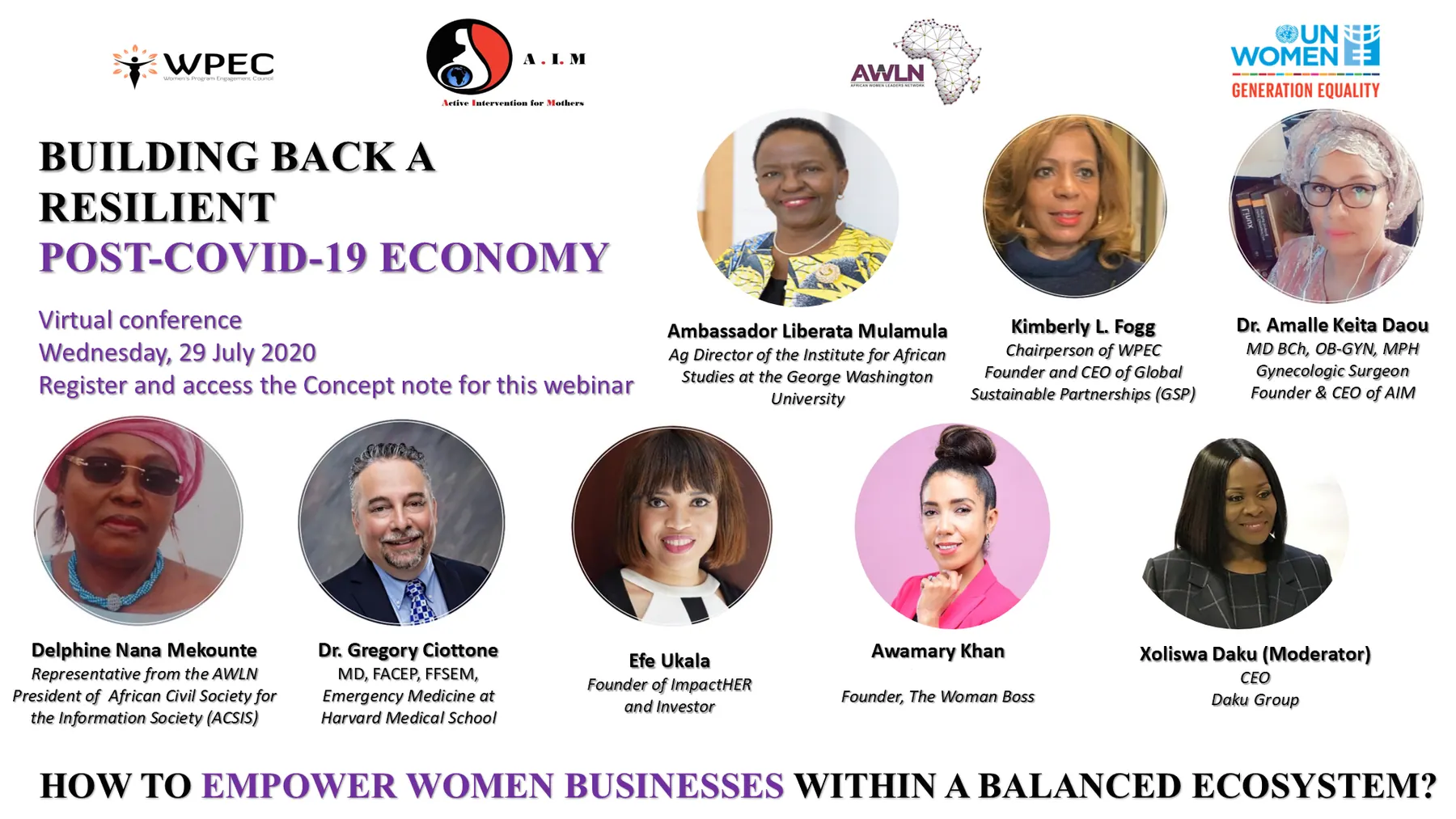 Webinar: Building back a resilient post-covid-19 economy